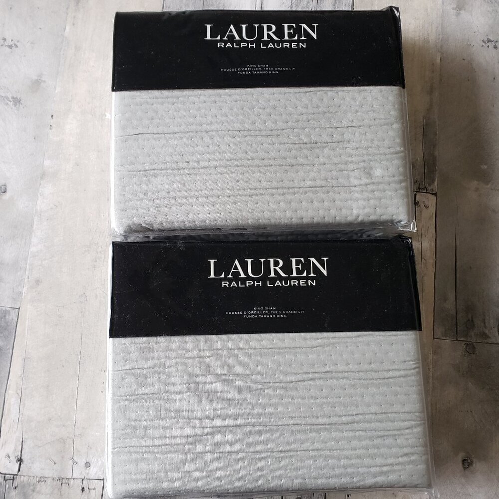 NWT - Lauren Ralph Lauren Spencer Matelasse Quilted Sham, King – Sage
